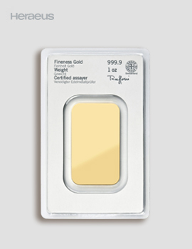 Goldbarren Prägebarren 1 Unze